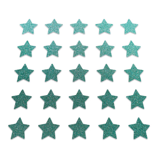 Star - Dark Duck Egg Glitter