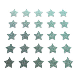 Star - Large, Duck Egg Glitter