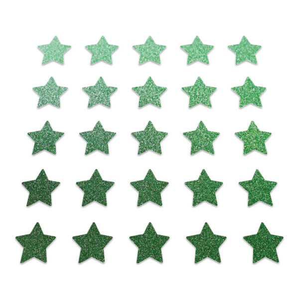 Star - Green Glitter