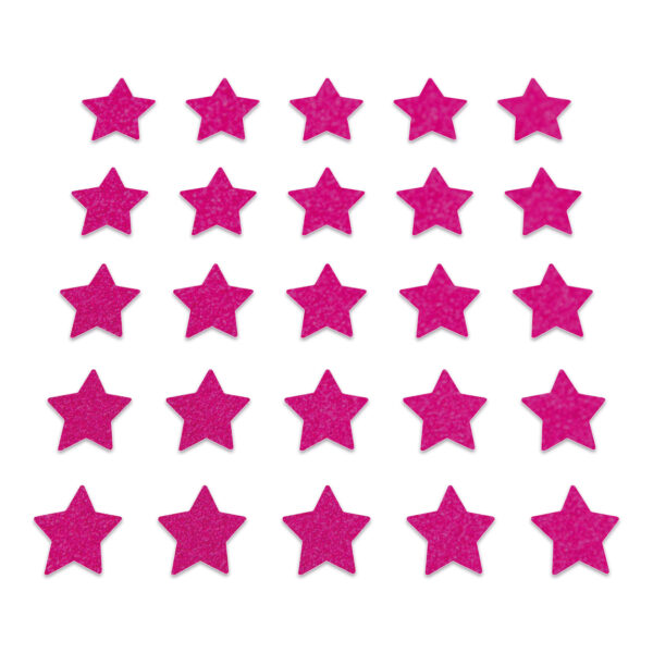 Star - Neon Pink Glitter