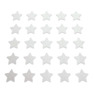 Star - Large, White Glitter