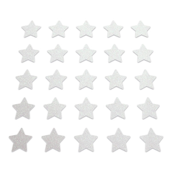 Star - White Glitter
