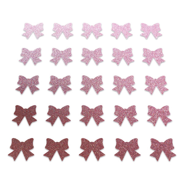 Bow - Baby Pink Glitter
