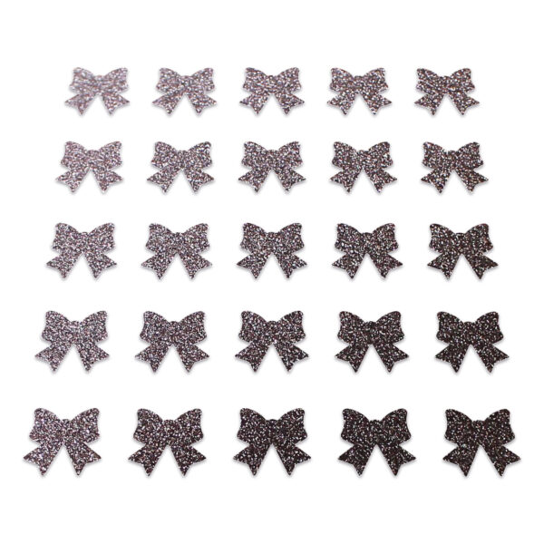 Bow - Brown Glitter