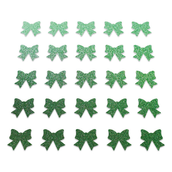 Bow - Green Glitter