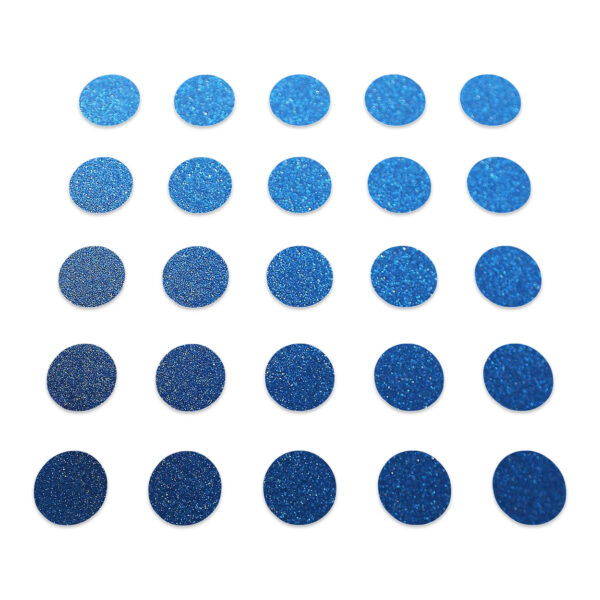 Circle - Blue Glitter