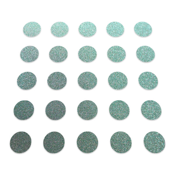 Circle - Duck Egg Glitter