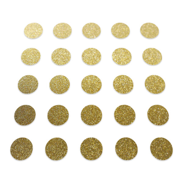 Circle - Gold Glitter