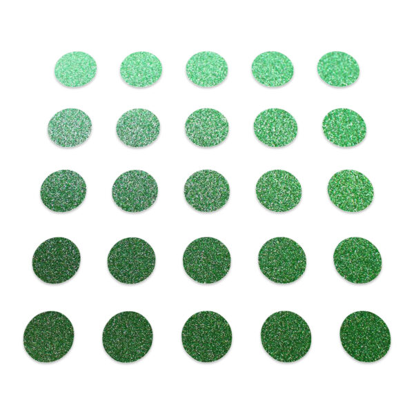 Circle - Green Glitter