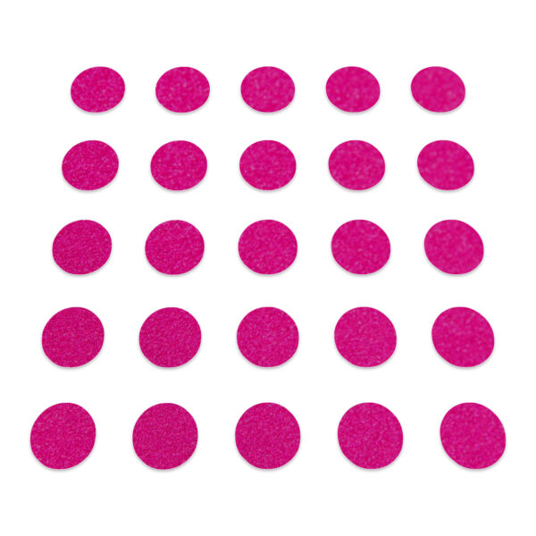 Circle - Neon Pink Glitter