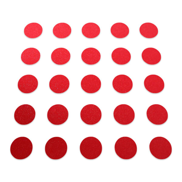 Circle - Red Glitter