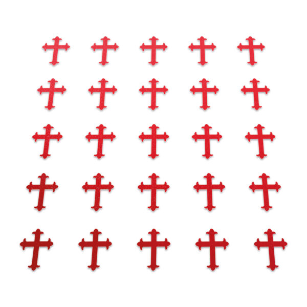 Cross - Red Glitter