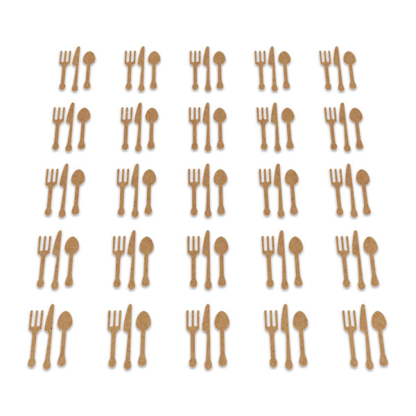 Cutlery - Brown Card