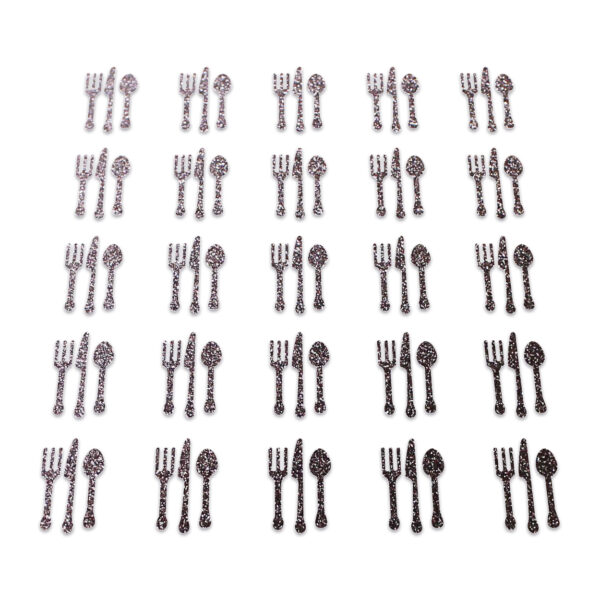 Cutlery - Brown Glitter