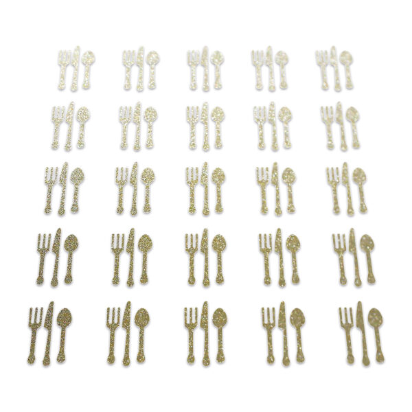 Cutlery - Champagne Glitter