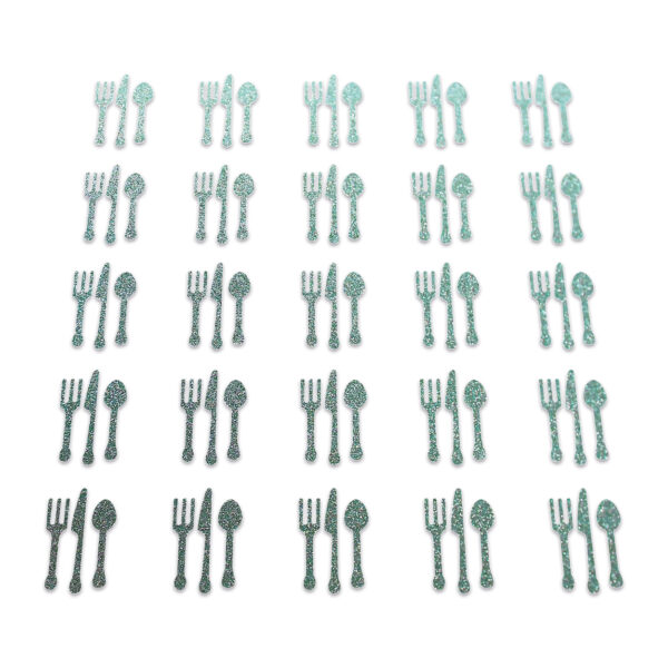 Cutlery - Duck Egg Glitter