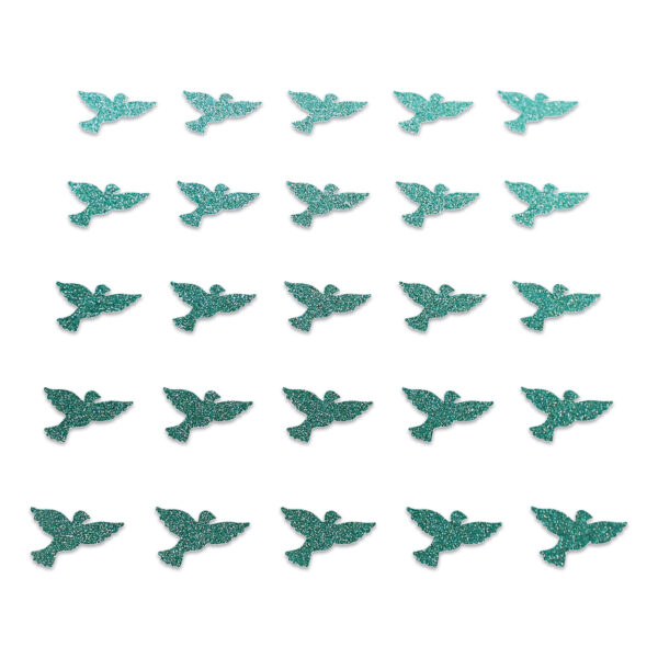 Dove - Dark Duck Egg Glitter