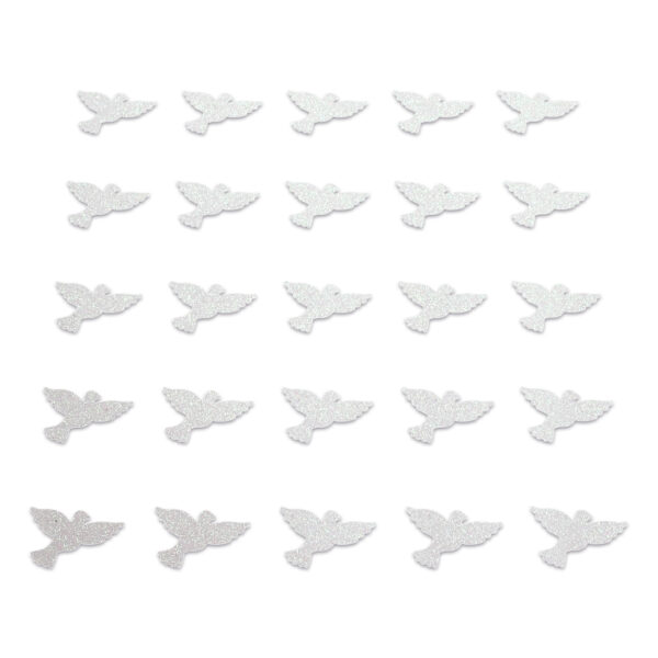 Dove - White Glitter