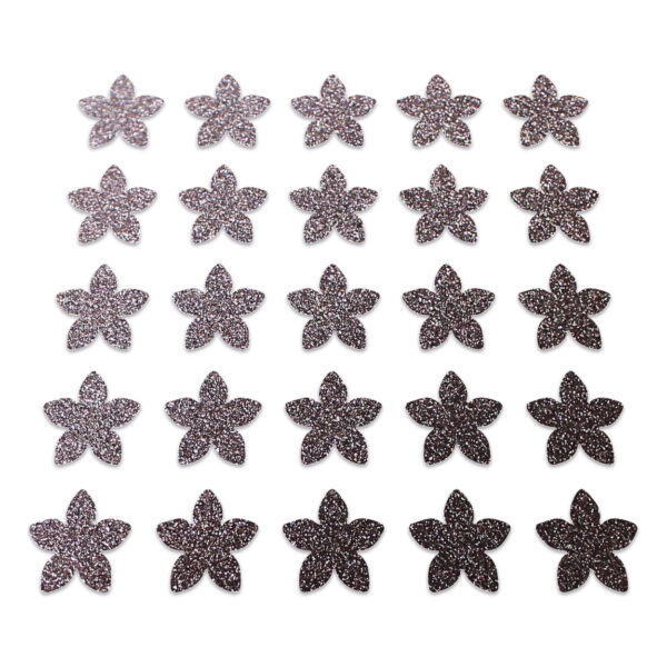 Flower - Brown Glitter