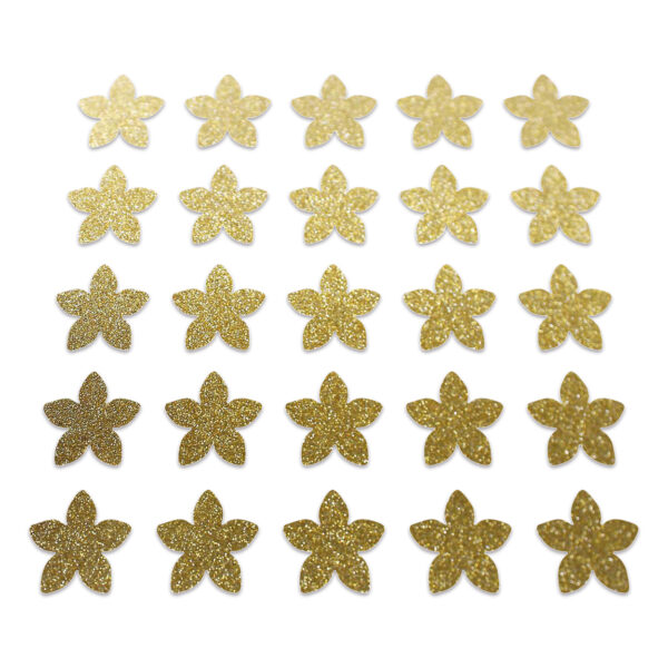 Flower - Gold Glitter