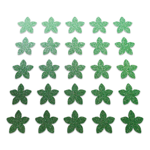 Flower - Green Glitter
