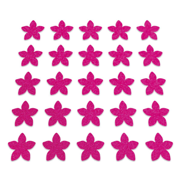 Flower - Neon Pink Glitter