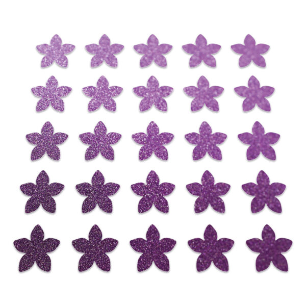 Flower - Purple Glitter