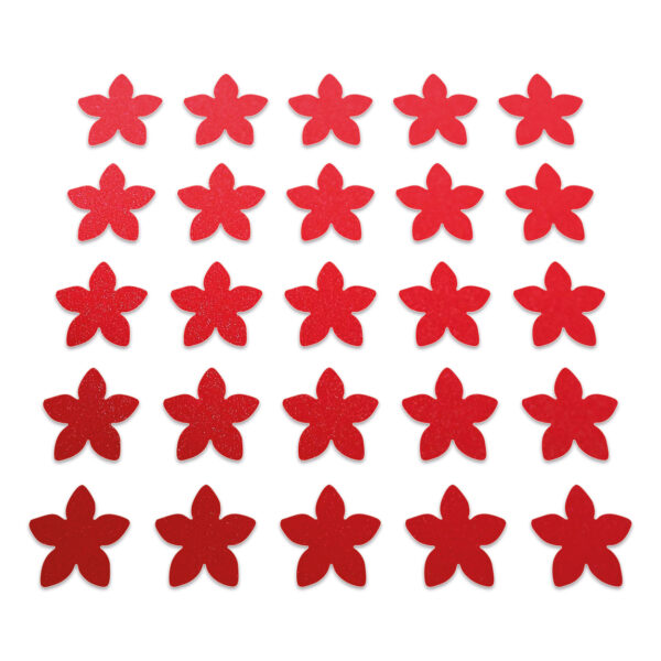Flower - Red Glitter