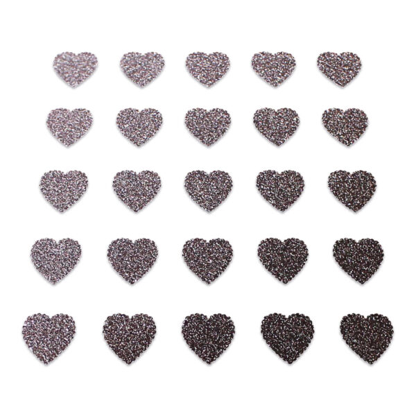 Heart - Brown Glitter