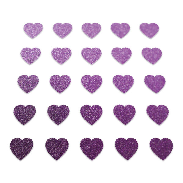 Heart - Purple Glitter