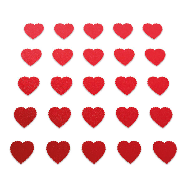 Heart - Red Glitter