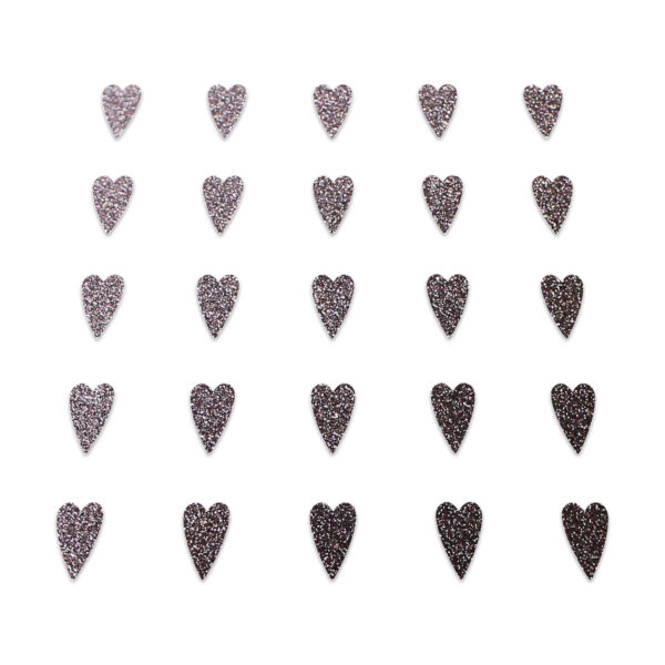 Heart - Brown Glitter
