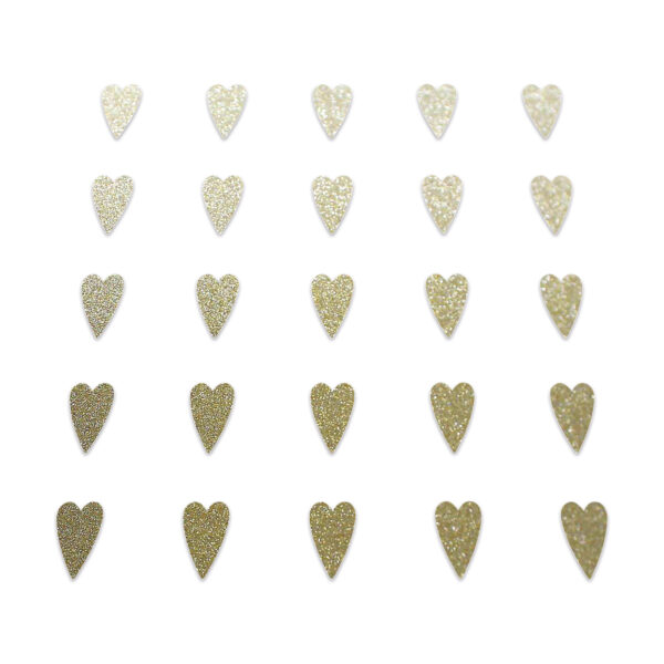 Heart - Champagne Glitter