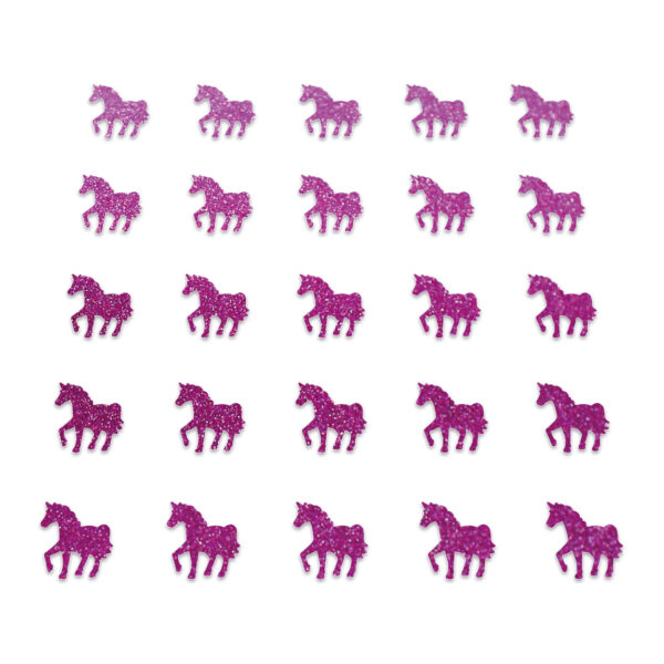 Horse - Bright Pink Glitter