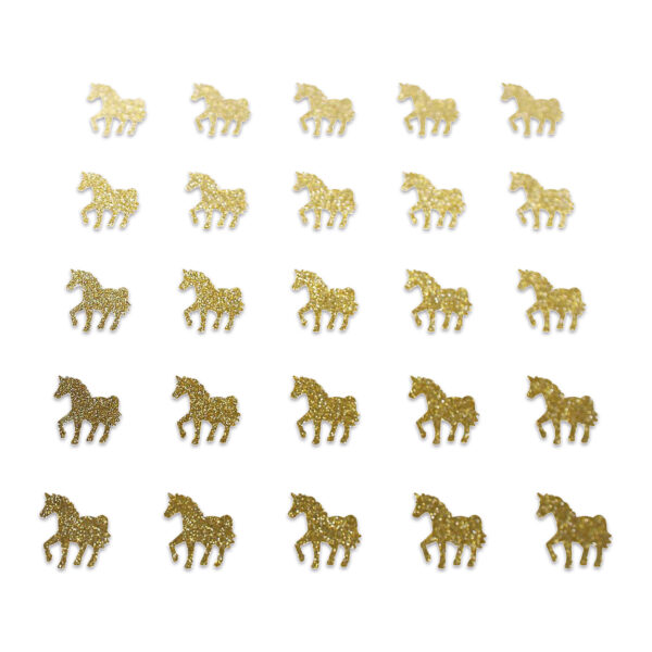 Horse - Gold Glitter