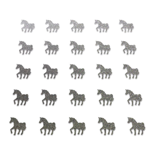 Horse - Grey Glitter