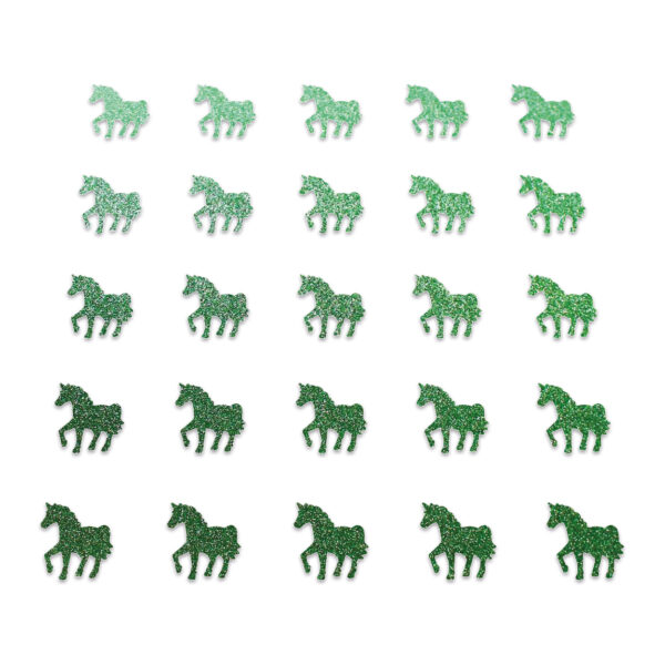 Horse - Green Glitter