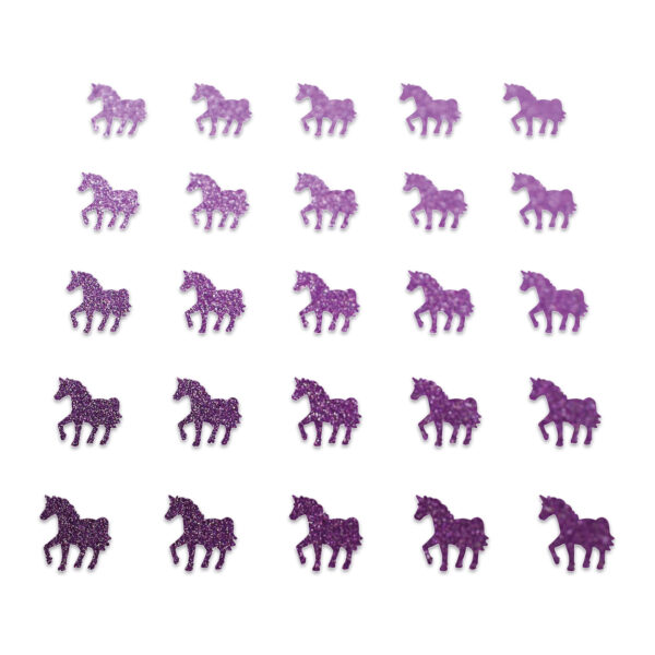 Horse - Purple Glitter