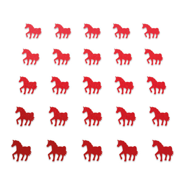 Horse - Red Glitter