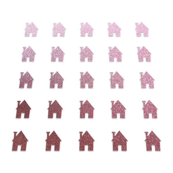 House - Baby Pink Glitter
