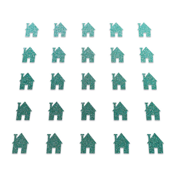 House - Dark Duck Egg Glitter