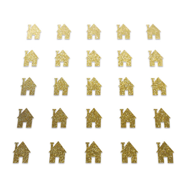 House - Gold Glitter