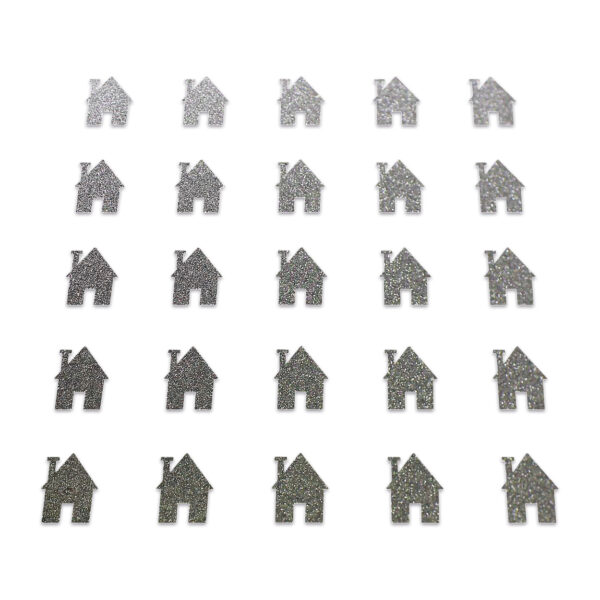 House - Grey Glitter
