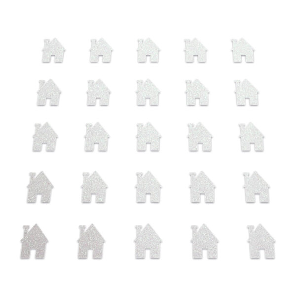 House - White Glitter