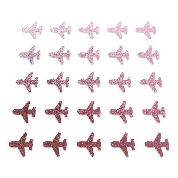Plane - Baby Pink Glitter