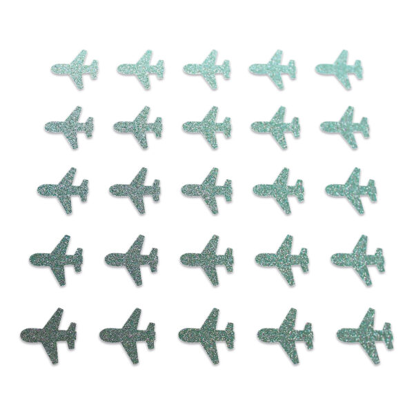 Plane - Duck Egg Glitter
