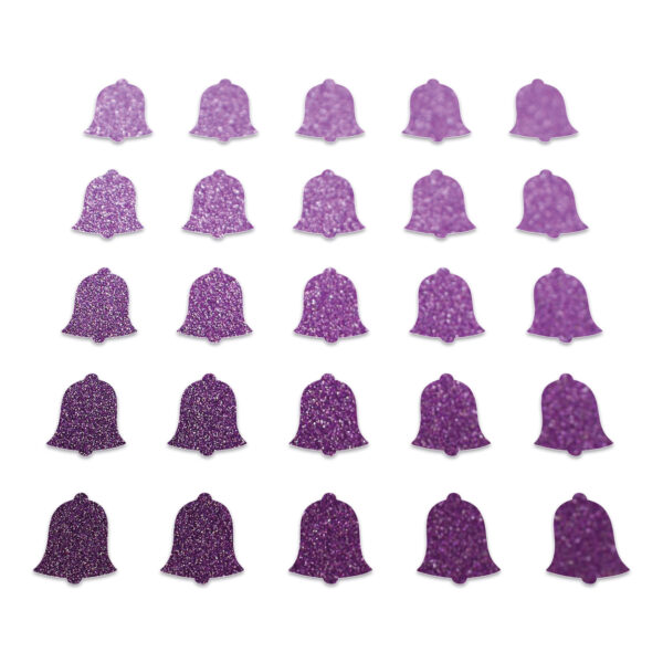 Bell - Purple Glitter