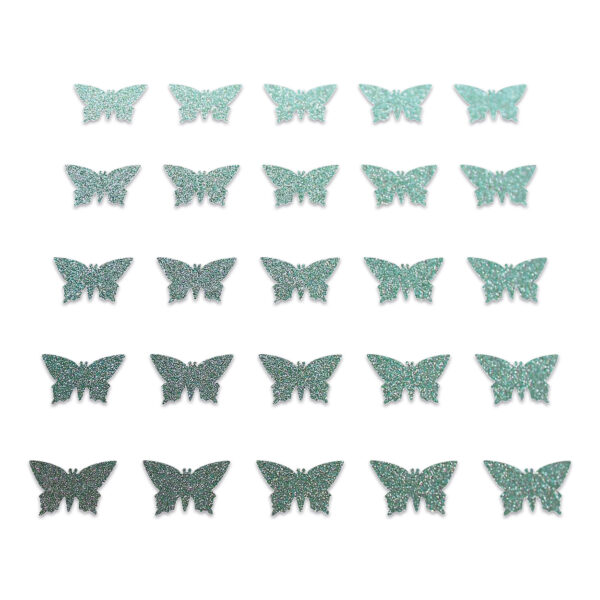 Butterfly - Duck Egg Glitter