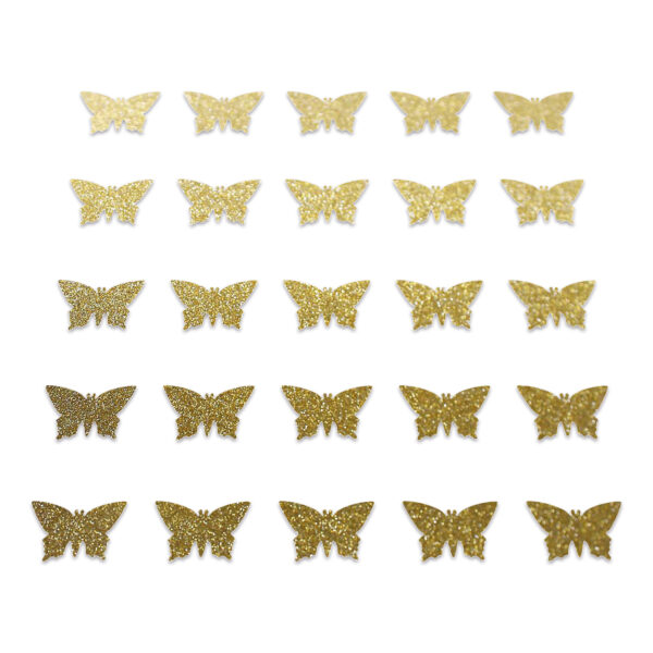 Butterfly - Gold Glitter