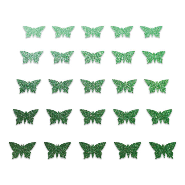 Butterfly - Green Glitter